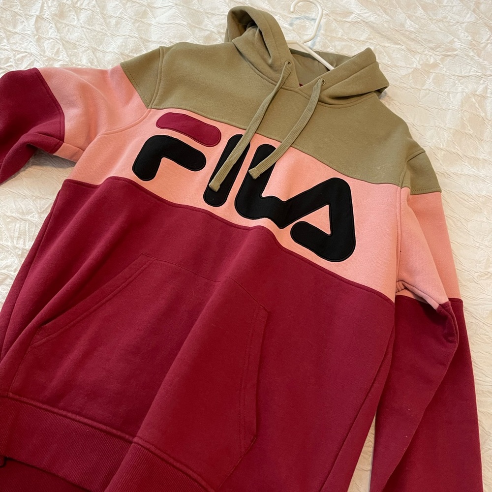 Worn once FILA hoodie